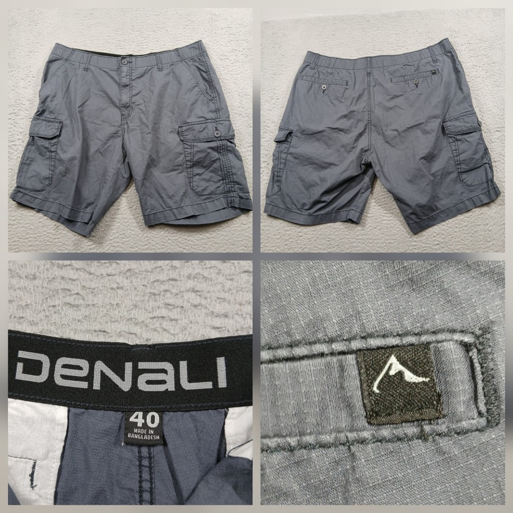 Denali Men's Grey Cargo‎ Shorts Size 40 Hiking Outdoor Adventure EUC
